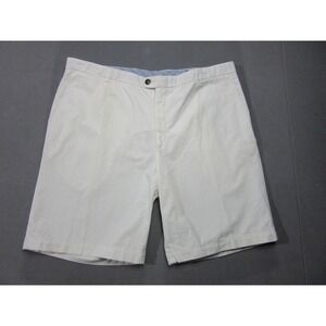 Scott Barber Shorts Mens 42 White Cotton Bermuda Casual Summer Wear High Rise